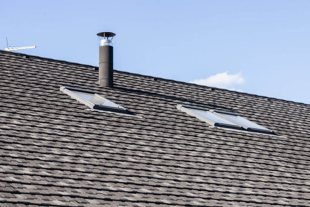 skylights on a roof 